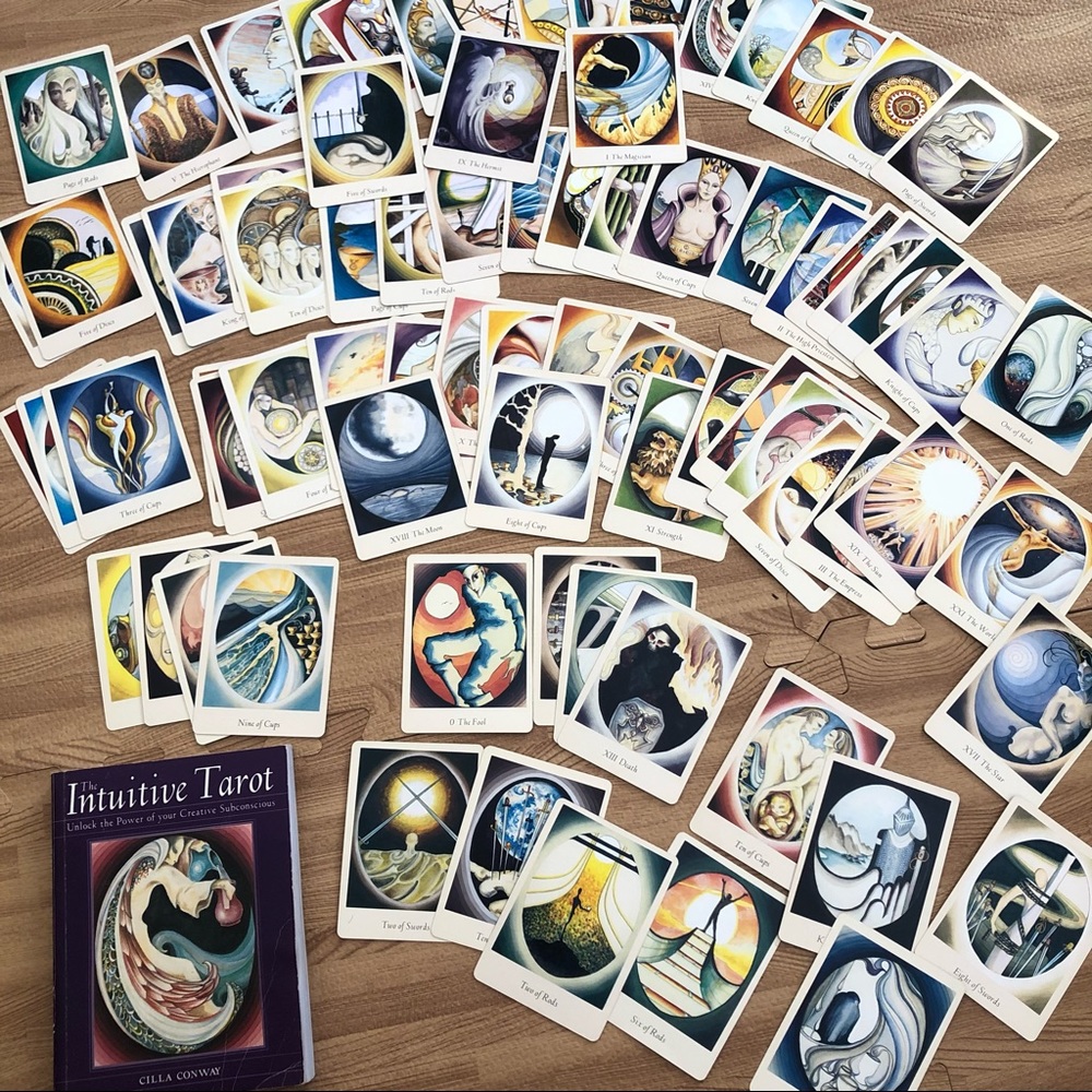 Tarot deck with book, Intuitive Tarot Deck, matching guidebook, gently used